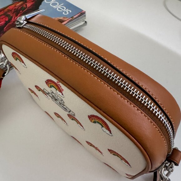 coach Mini Jamie Camera Bag With Rainbow Print cj647 - Picture 7 of 8